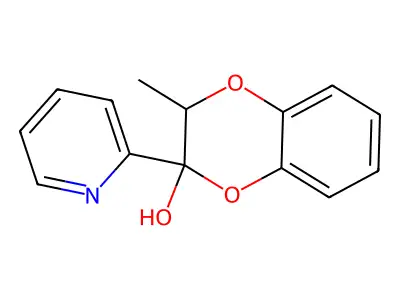 2-methyl-3-pyridin-2-yl-2H-1,4-benzodioxin-3-ol structure