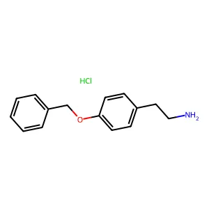 Benzeneethanamine, 4-(phenylmethoxy)-, hydrochloride (1:1) structure