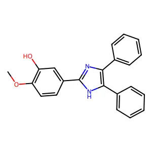 5-(4,5-diphenyl-1H-imidazol-2-yl)-2-methoxyphenol structure