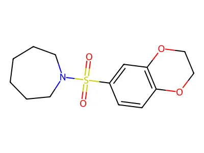 1-(2,3-Dihydro-1,4-benzodioxin-6-ylsulfonyl)azepane structure