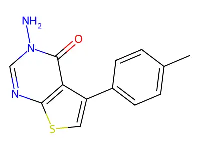 3-amino-5-(4-methylphenyl)thieno[2,3-d]pyrimidin-4(3H)-one structure