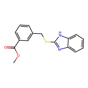methyl 3-(1H-benzimidazol-2-ylsulfanylmethyl)benzoate structure
