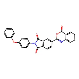 5-(4-Oxo-3,1-benzoxazin-2-yl)-2-(4-phenoxyphenyl)isoindole-1,3-dione structure