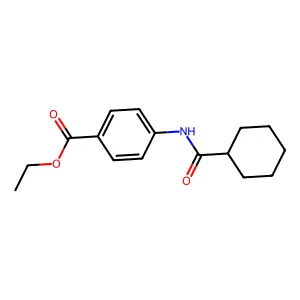Ethyl 4-[(cyclohexylcarbonyl)amino]benzoate structure