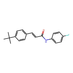 3-(4-tert-butylphenyl)-N-(4-fluorophenyl)prop-2-enamide structure
