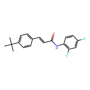 3-(4-tert-butylphenyl)-N-(2,4-difluorophenyl)prop-2-enamide structure