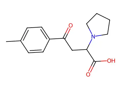 4-(4-Methylphenyl)-4-oxo-2-(1-pyrrolidinyl)butanoic acid structure