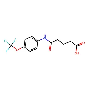 5-Oxo-5-[4-(trifluoromethoxy)anilino]pentanoic acid structure