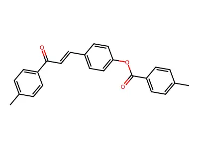 [4-[3-(4-Methylphenyl)-3-oxoprop-1-enyl]phenyl] 4-methylbenzoate structure