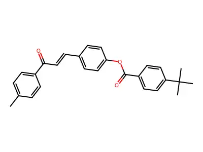 [4-[3-(4-Methylphenyl)-3-oxoprop-1-enyl]phenyl] 4-tert-butylbenzoate structure