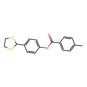 4-(1,3-Dithiolan-2-yl)phenyl 4-methylbenzoate structure