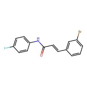 3-(3-溴苯基)-N-(4-氟苯基)丙烯酰胺 structure