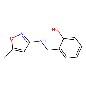 2-{[(5-Methyl-1,2-oxazol-3-yl)amino]methyl}phenol structure