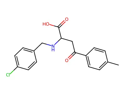 2-[(4-Chlorobenzyl)amino]-4-(4-methylphenyl)-4-oxobutanoic acid structure