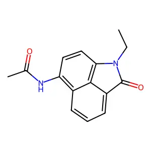 N-(1-ethyl-2-oxo-1,2-dihydrobenzo[cd]indol-6-yl)acetamide structure