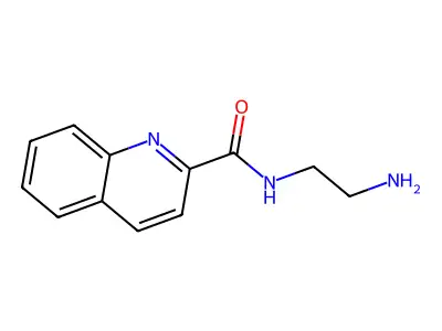 N-(2-aminoethyl)quinoline-2-carboxamide structure