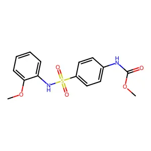 methyl (4-(N-(2-methoxyphenyl)sulfamoyl)phenyl)carbamate structure