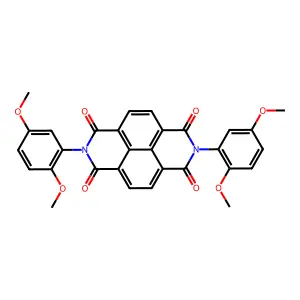 2,7-bis(2,5-dimethoxyphenyl)benzo[lmn][3,8]phenanthroline-1,3,6,8(2H,7H)-tetraone structure
