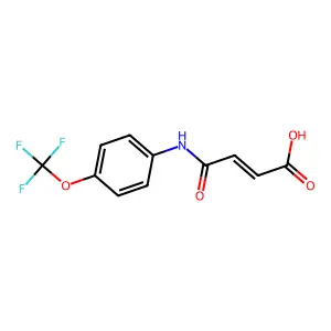 4-Oxo-4-[4-(trifluoromethoxy)anilino]but-2-enoic acid structure