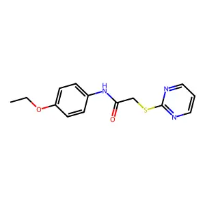 N-(4-乙氧基苯基)-2-(2-嘧啶硫基)乙酰胺 structure