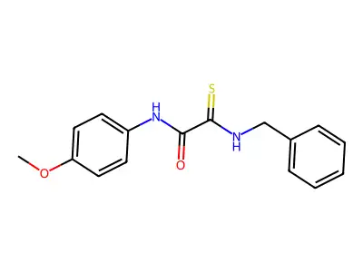 2-(Benzylamino)-N-(4-methoxyphenyl)-2-thioxoacetamide structure