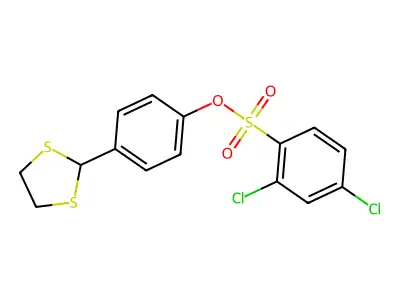 4-(1,3-Dithiolan-2-yl)phenyl 2,4-dichlorobenzenesulfonate structure