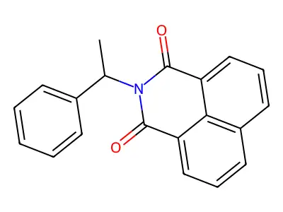 2-(1-phenylethyl)-1H-benzo[de]isoquinoline-1,3(2H)-dione structure