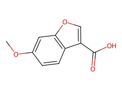 6-Methoxy-1-benzofuran-3-carboxylic acid structure