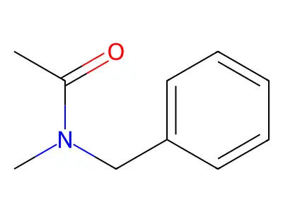 N-benzyl-N-methylacetamide structure