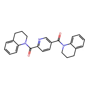 pyridine-2,5-diylbis(3,4-dihydroquinolin-1(2H)-ylmethanone) structure