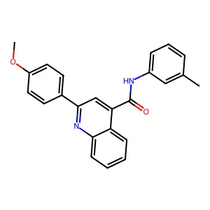 2-(4-methoxyphenyl)-N-(3-methylphenyl)quinoline-4-carboxamide structure
