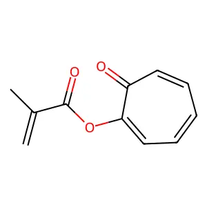7-Oxocyclohepta-1,3,5-trien-1-YL 2-methylprop-2-enoate structure