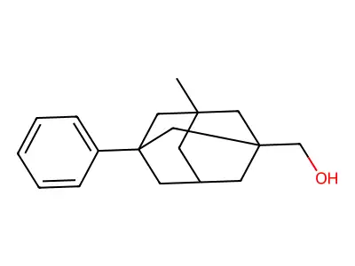 (3-Methyl-5-phenyl-1-adamantyl)methanol structure