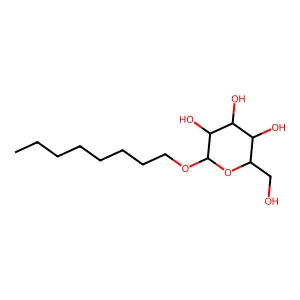辛基葡萄糖苷 structure