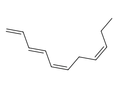 1-(E,Z,Z)-3,5,8-undecatetraene structure