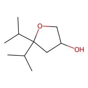 5,5-Di(propan-2-yl)oxolan-3-ol structure