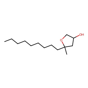 2,5-Anhydro-1,3-dideoxy-2-nonylpentitol structure