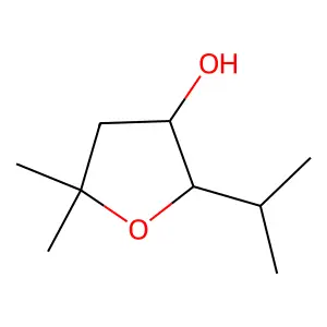 3-Furanol, tetrahydro-5,5-dimethyl-2-isopropyl- structure