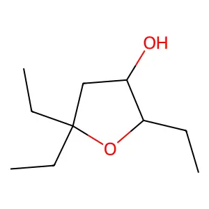 2,5,5-Triethyloxolan-3-ol structure