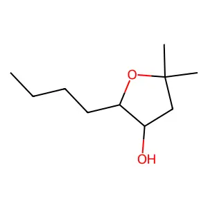 3-Furanol, tetrahydro-2-butyl-5,5-dimethyl- structure