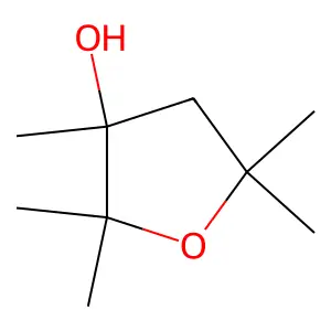 Tetrahydro-2,2,3,5,5-pentamethyl-3-furanol structure