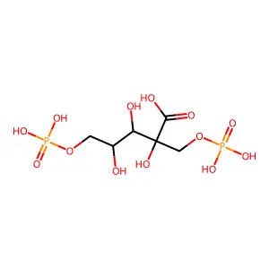 2-羧基核糖醇1,5-二磷酸 structure