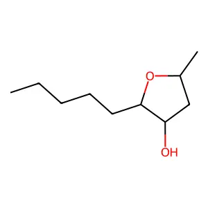 Tetrahydro-5-methyl-2-pentyl-3-furanol structure