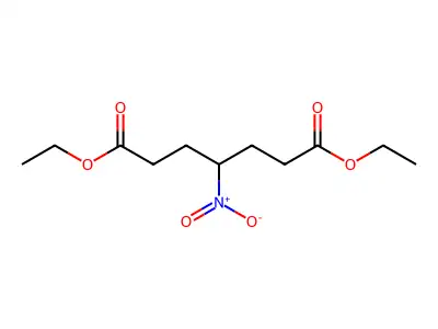 Heptanedioic acid, 4-nitro-, diethyl ester structure