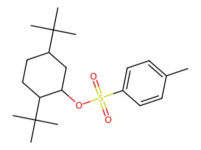 Cyclohexanol, 2,5-di-tert-butyl-, p-toluenesulfonate, trans-1,2,trans-1,5- structure