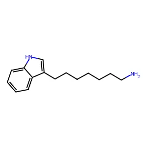 吲哚基庚胺 structure