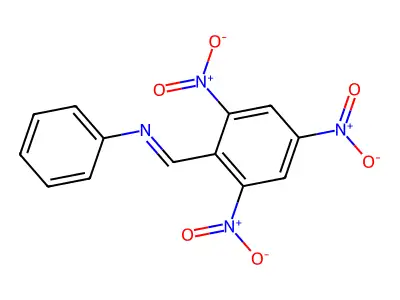 N-(2,4,6-Trinitrobenzylidene)aniline structure