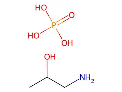 2-Propanol, 1-amino-, phosphate (1:?) structure