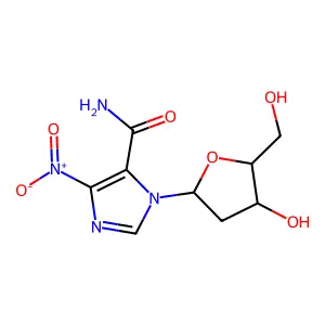 1-(2-Deoxypentofuranosyl)-4-nitro-1h-imidazole-5-carboxamide structure