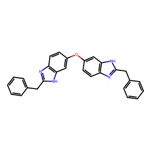 2-benzyl-6-[(2-benzyl-3H-benzimidazol-5-yl)oxy]-1H-benzimidazole structure